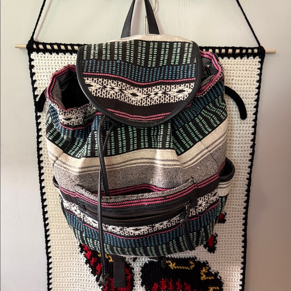 Striped Multicolor Backpack american eagle